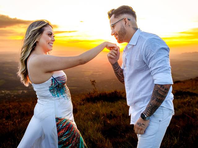 Casamento de Fotos Pré-Casamento no Topo do Mundo - Daniela e Rafael