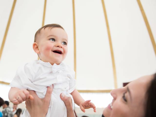 BATIZADOS de Heitor em dia de batizado