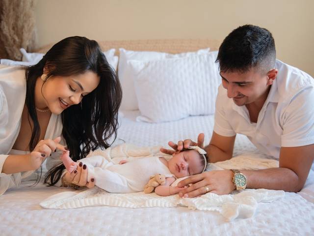 NEWBORN de Majú em seus primeiros dias