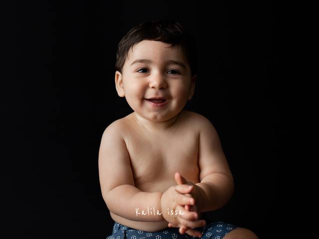 Acompanhamento de Bernardo 10 meses - Esbanjando simpatia no Estúdio Kalila Issa