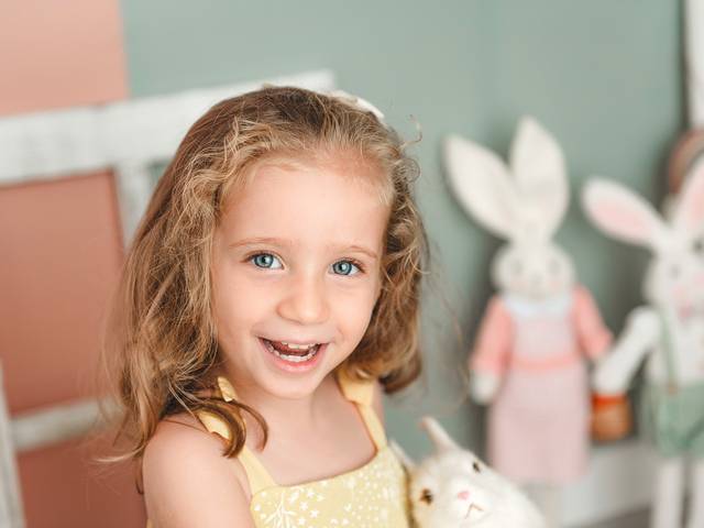 Ensaio Infantil de A Páscoa da Ciça