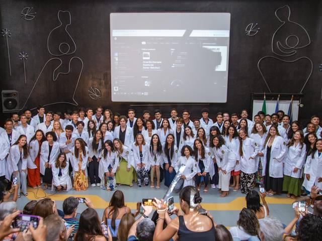 Sessão fotográfica de Cerimônia do Jaleco de Medicina