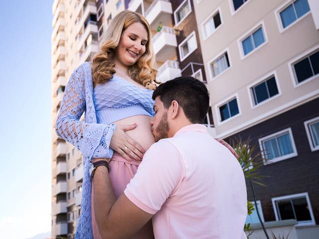 Ensaio Externo Gestante de Luana e Gibson - Chá de Revelação
