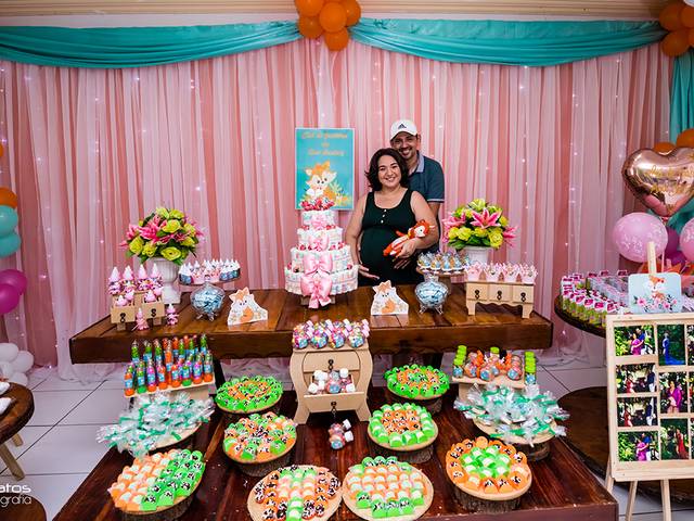 Ensaio Externo Gestante de Adrienne e João Paulo - Chá de Fraldas da Bia