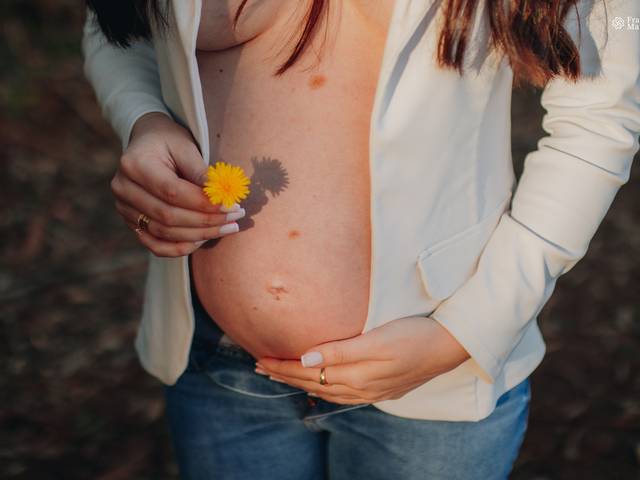 Ensaio Gestante de À espera de Gustavo 