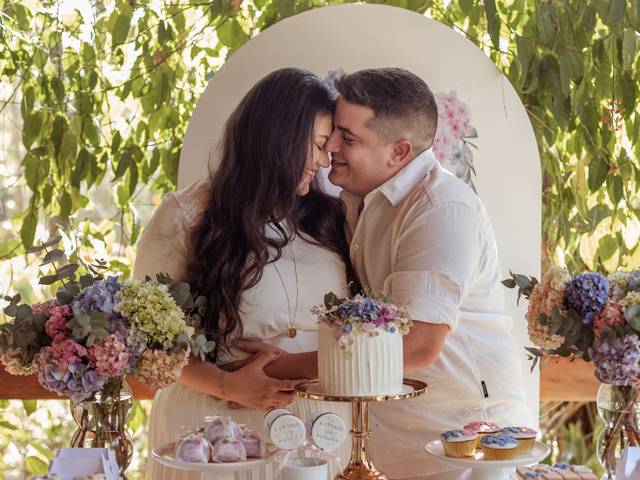 Festa infantil de Chá revelação - Aurora