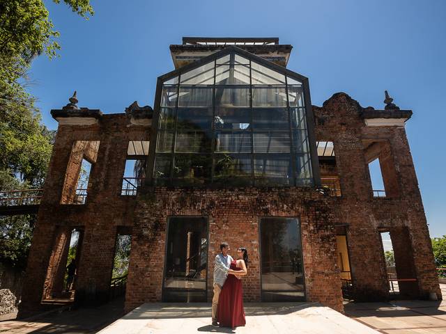 Ensaios de Pré Wedding - Ruinas de Santa Tereza - Rio de Janeiro - RJ