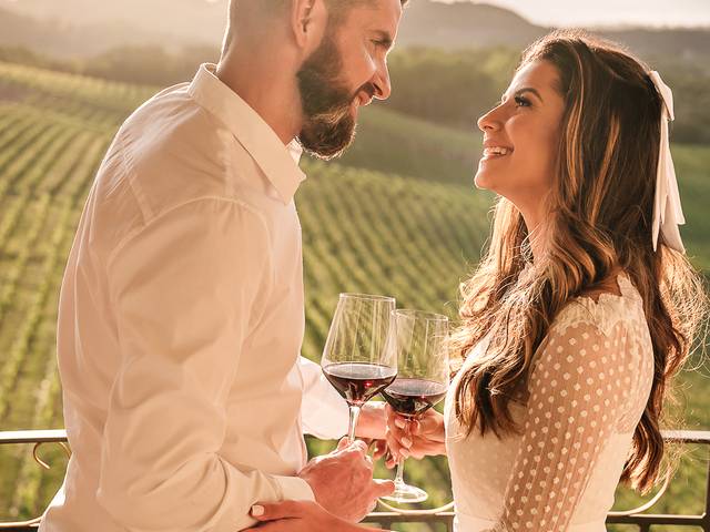 ENSAIO FOTOGRÁFICO de Francielli & Daniel - Ensaio no Hotel Spa do Vinho