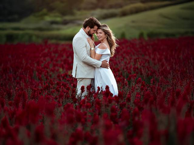 ENSAIO FOTOGRÁFICO de Ensaio Fotográfico de pré Casamento Gisa e Guilherme - Matria Parque de Flores