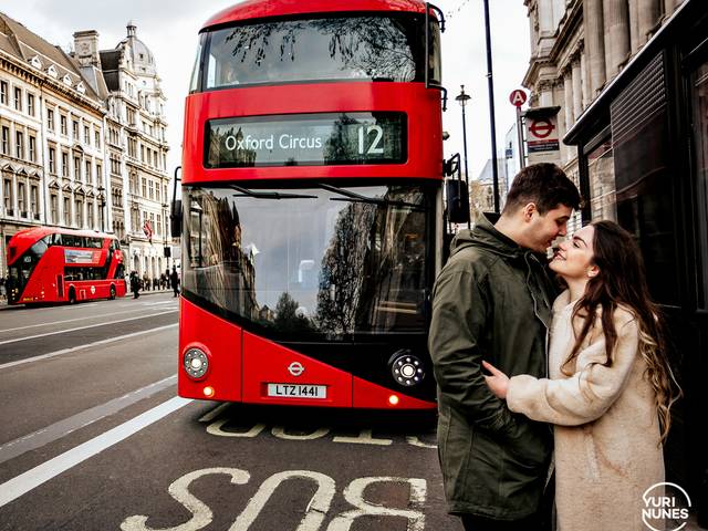 ENSAIO FOTOGRÁFICO de Ensaio em Londres de Lucas e Marina