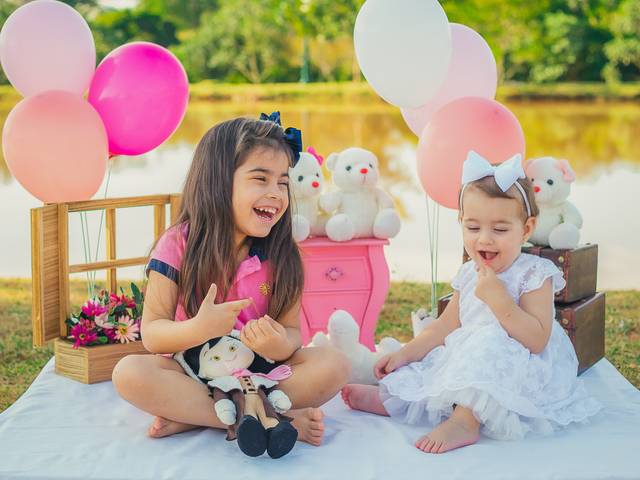 Smash the cake de Smash the cake da Lorena com sua irmã Lavínia