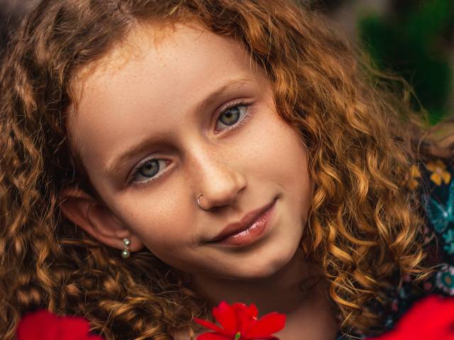 Ensaio infantil de Júlia