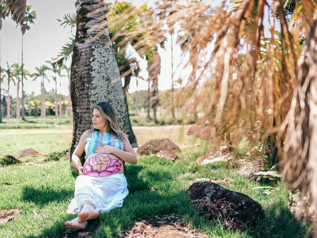Gestante de À espera de Isabela | Arte gestacional