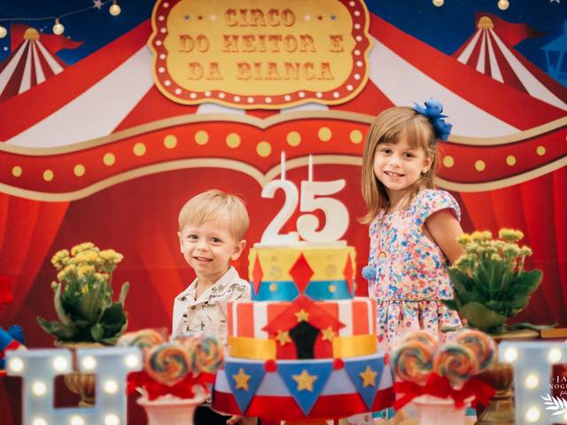 Infantil de Aniversário | Bianca 5 & Heitor 2