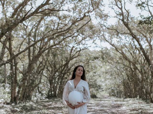 gestante de Katiane à espera de: Ísis & Lara