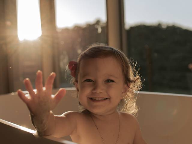 infantil e família de Liz, 3 anos