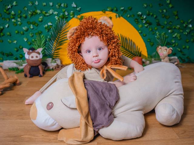 Smash the cake de Lucas 1 ano.