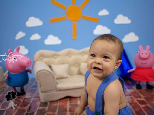 Smash the cake de Davi 1 ano.