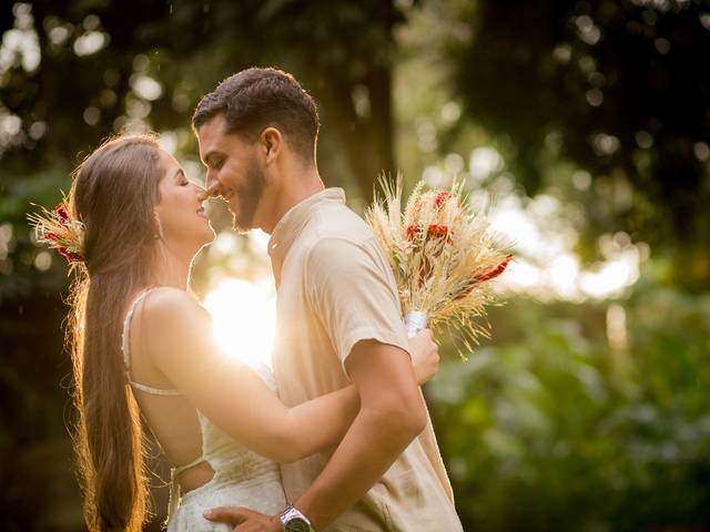 Save the date de Larissa e João 