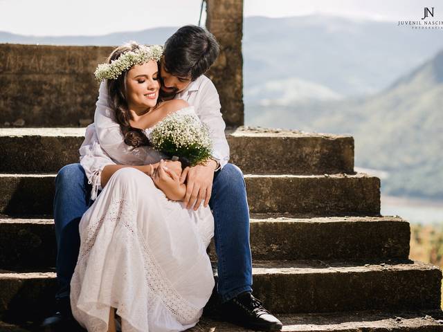 Save the date de Alaeres e Tiago