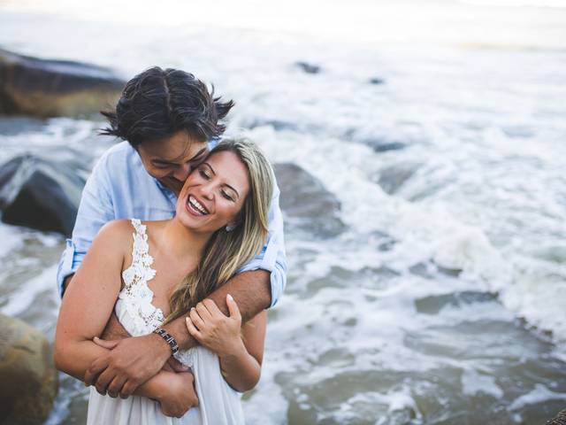 Ensaios de ENSAIO DEDE E DANILO NA VÉSPERA DO CASAMENTO NA PRAIA