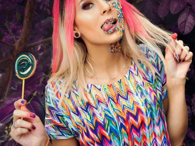 Ensaios Femininos de Ensaio de Doces