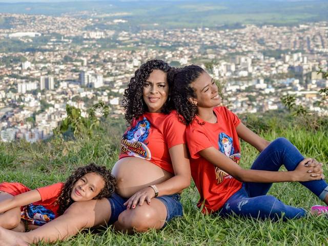 Gestante de fernanda, Bia e  Manu á espera de Helena 