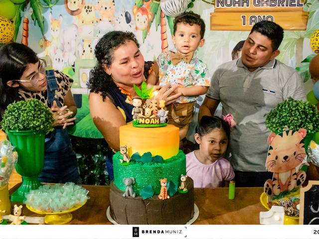 Aniversário de Noah Gabriel 1 ano