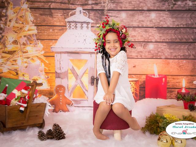 Infantil de Ensaio de Natal - Sofia