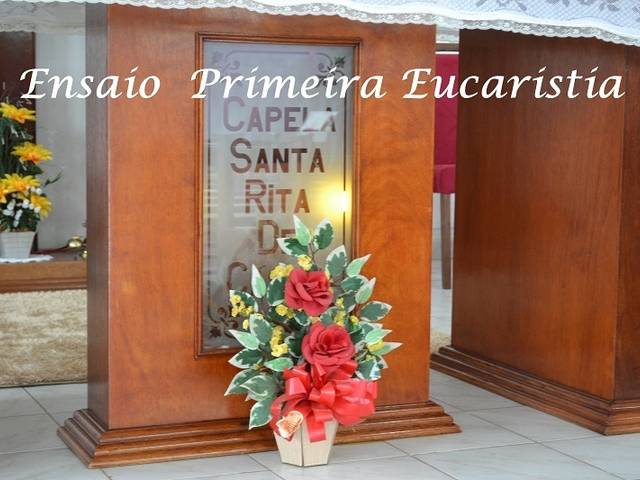 Catequese de Ensaio 1º Eucaristia Capela Santa Rita de Cassia