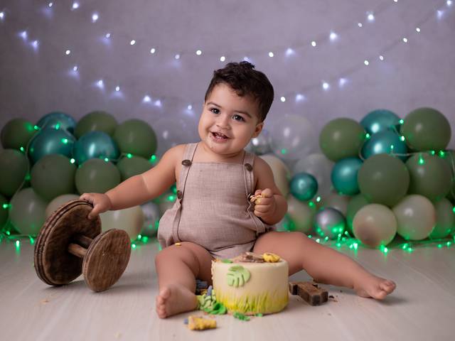 SMASH THE CAKE de Smash the Cake Safari do Leonardo + foto de família