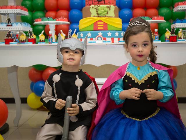 Festas de Isaac e Evelyn 4 anos