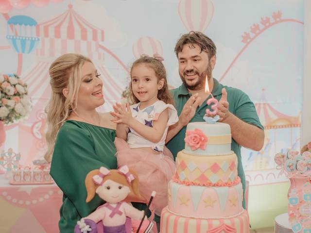 Aniversários de Ana Clara Morsoleto - 3 anos