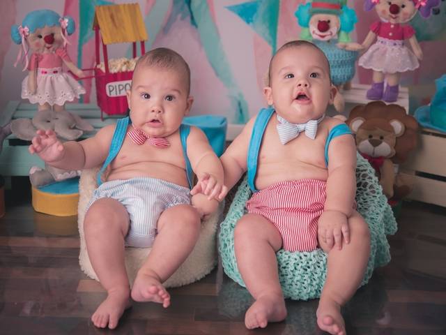 Crianças de Rafael & Henrique 6 meses