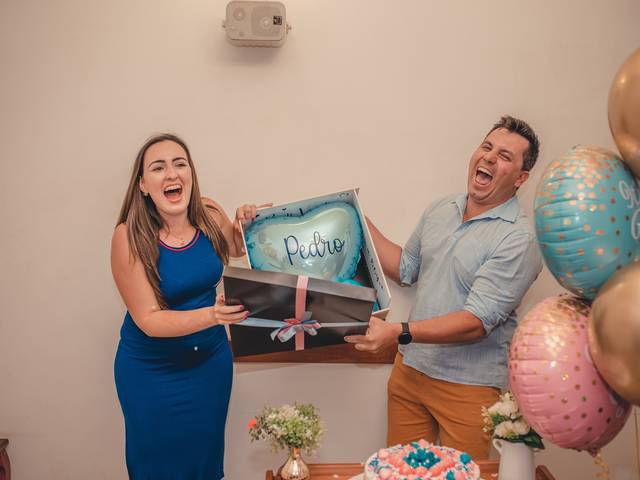 Chá de bebê de Doce espera de Pedro