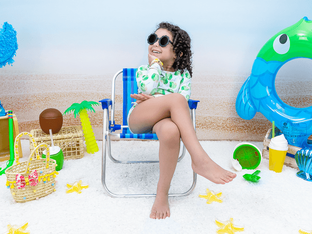 Cenário de Ceci na areia