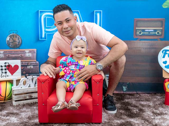 Cenário de Maitê e o papai