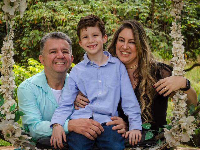 Ensaios de Ensaio de Família - Paula, Orlando e Jasback