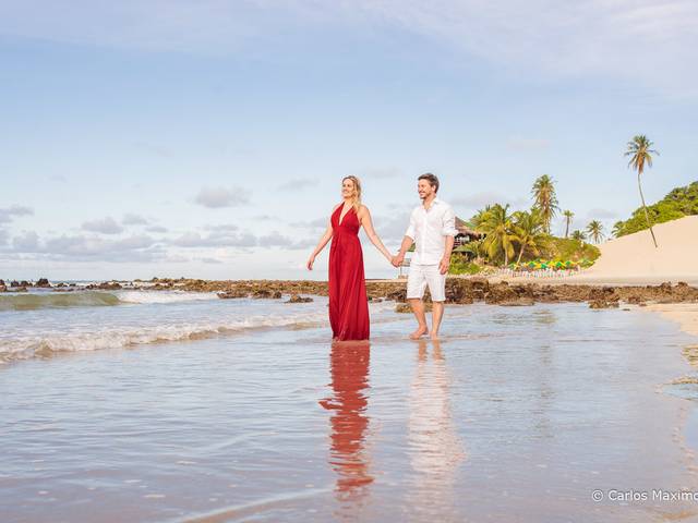 Pre weding  de Ensaio na Praia - Sessão de Fotos Pré-Casamento em Genipabu, RN