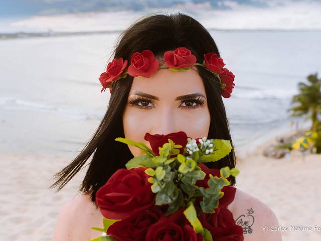 Pre weding  de Noivado Surpresa na praia de  Genipabu
