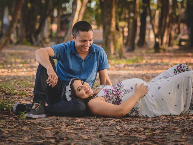 Gestante e Familia de Maria Kelly e Luis paulo