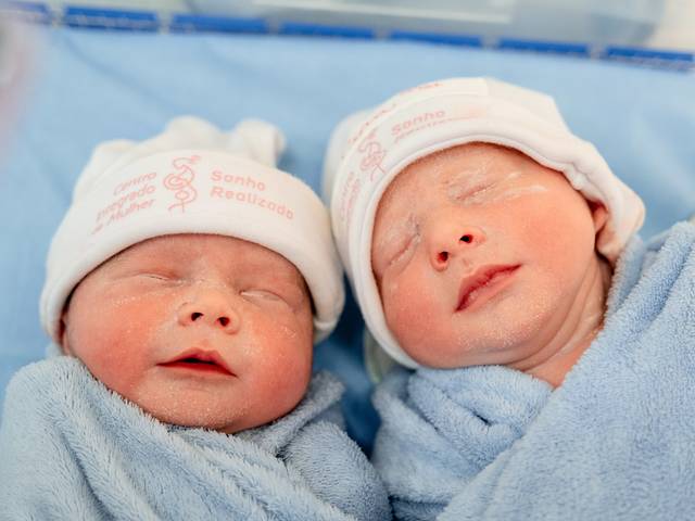 Parto de Bruna e Michel