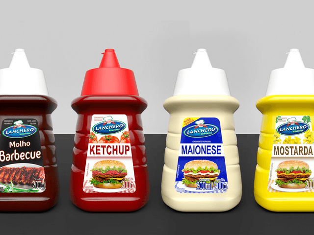 Mockup 3D de Embalagem 3D Lanchero Alimentos