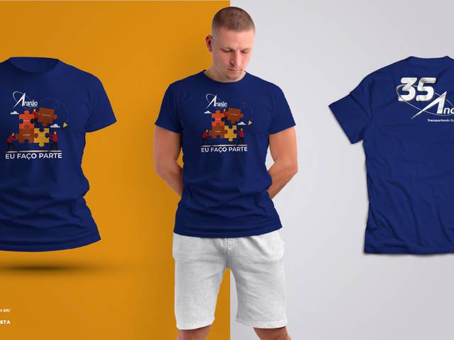Arte para Impressão de Camiseta Aranão Transportes