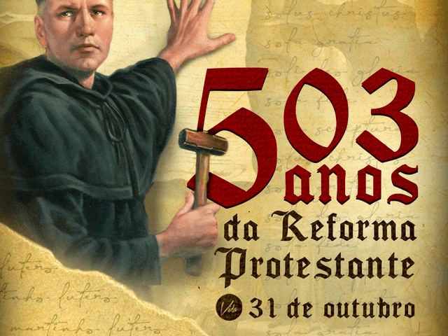 Arte Digital de Reforma Protestante Igreja Batista Vida