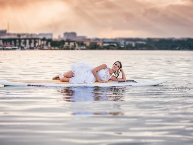 Trash the Dress e Day After de Flávia no SUP