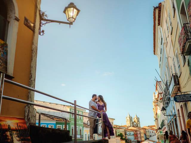 ENSAIOS de ENSAIO NO PELOURINHO  LÍVIA E ROAN - PRÉ WEDDING 