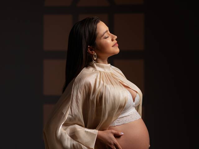 GESTANTES de ENSAIO GESTANTE ESTUDIO - SANDY E RAFAEL À ESPERA DE ELISA 