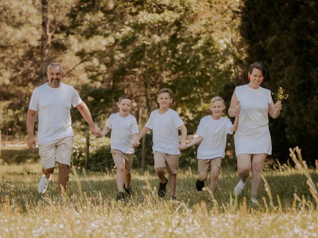 Família de Vilianda, João, Davi, Lucas e Samuel (Trigêmeos)