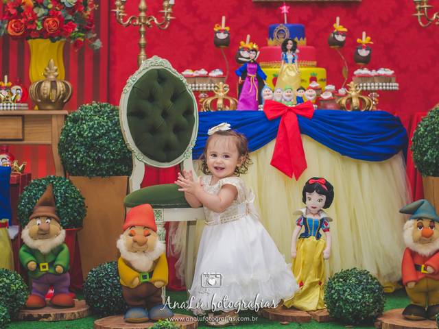Evento Infantil de Laura 1 ano Branca de Neve